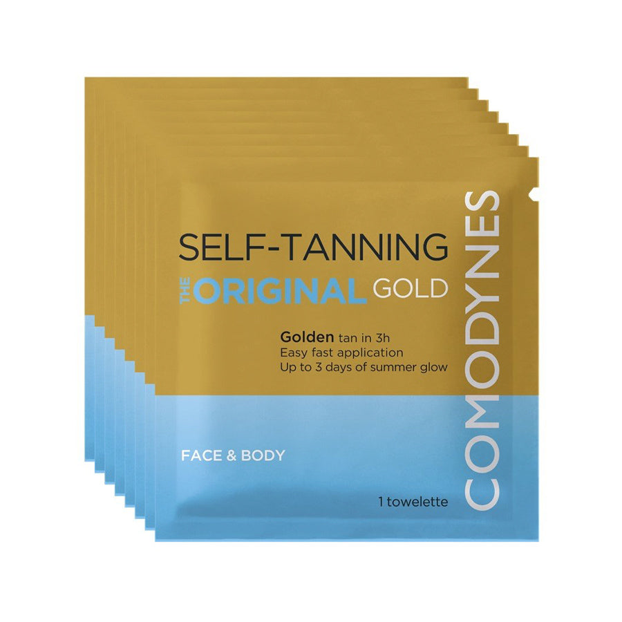 Comodynes Original Gold Self Tanning Wipe x8