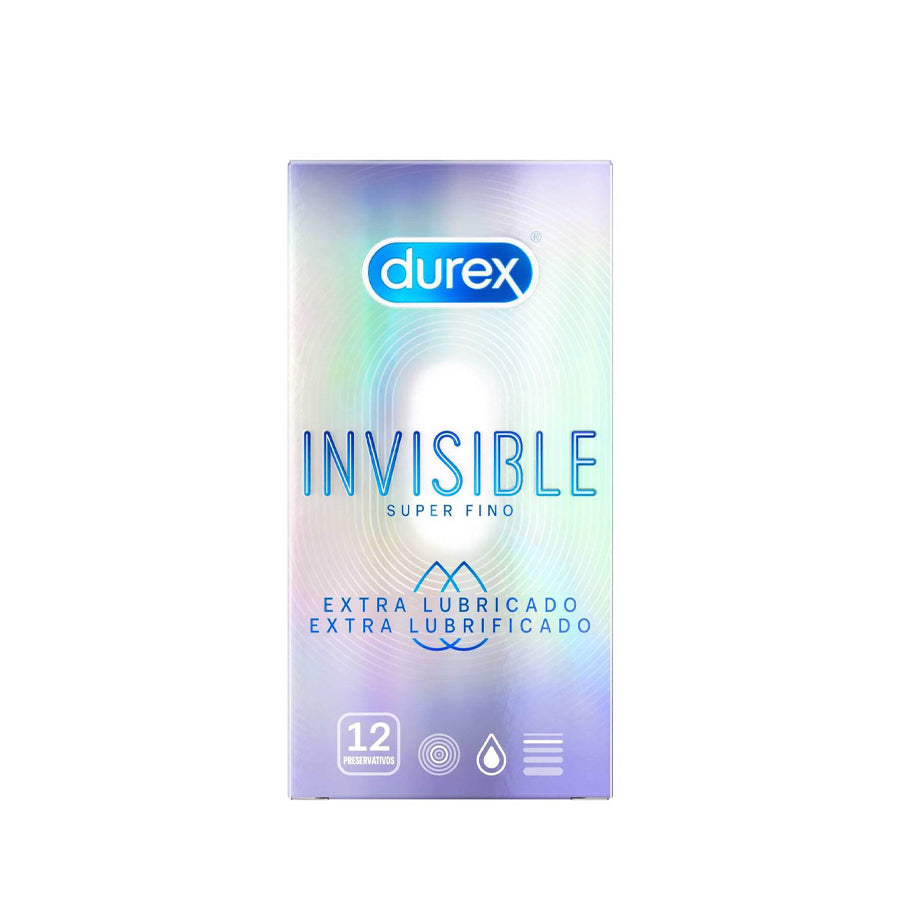 Préservatifs Durex Invisibles Extra Lubrifiés x12