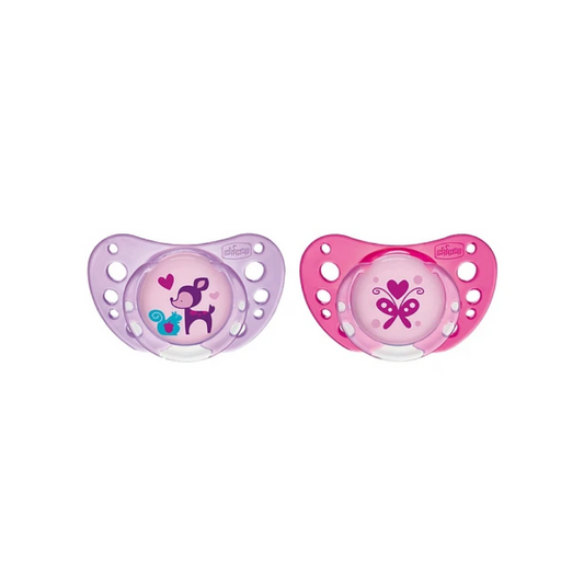 Chicco Physio Forma Air Pacifier 6-16m Pink x2