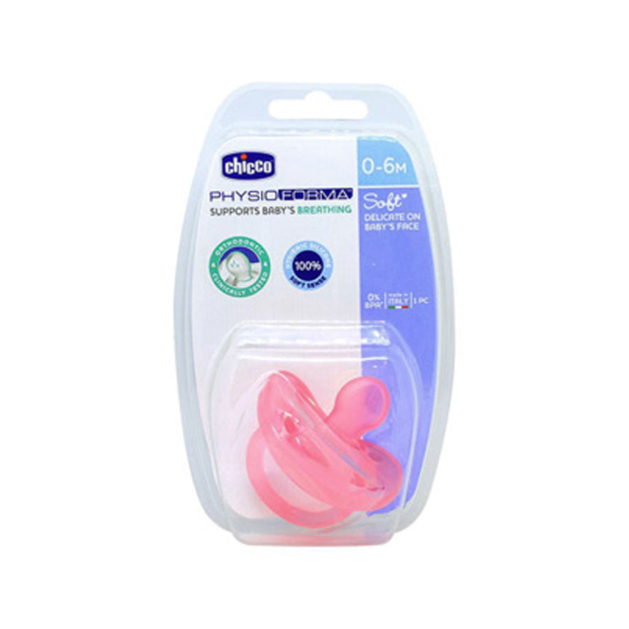 Chicco Physio Forma Soft Silicone Pacifier Pink 0-6M