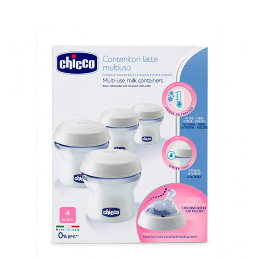 Chicco NaturalFeeling Breast Milk Containers x4