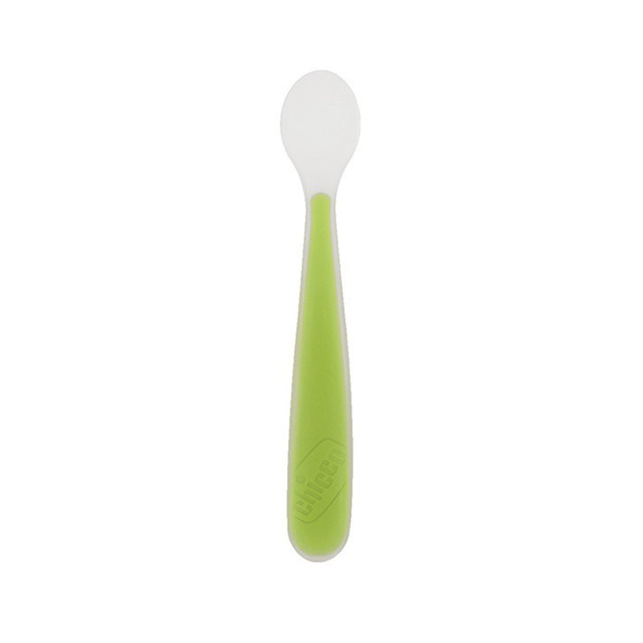 Chicco Green Silicone Spoon 6m+