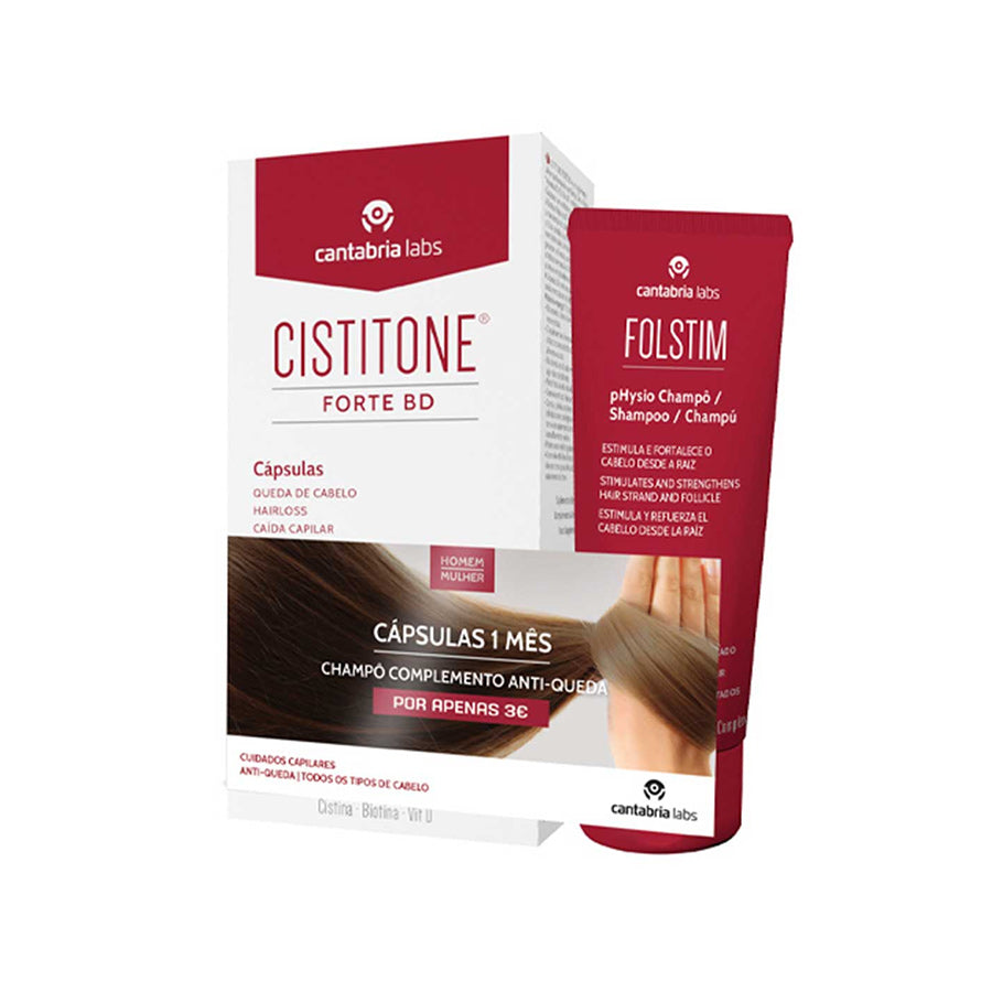 Cistitone Forte BD Kit Anti-Chute 60 Gélules + Shampoing 200 ml