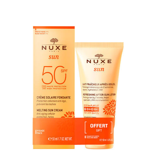 Nuxe Sun Crema Fundente SPF50 50ml + Leche After-Sun 50ml