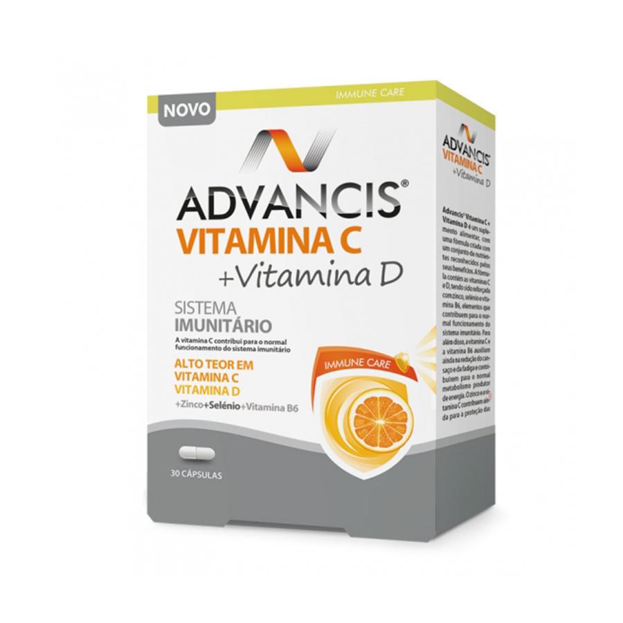 Advancis Vitamina C + D Cápsulas X30