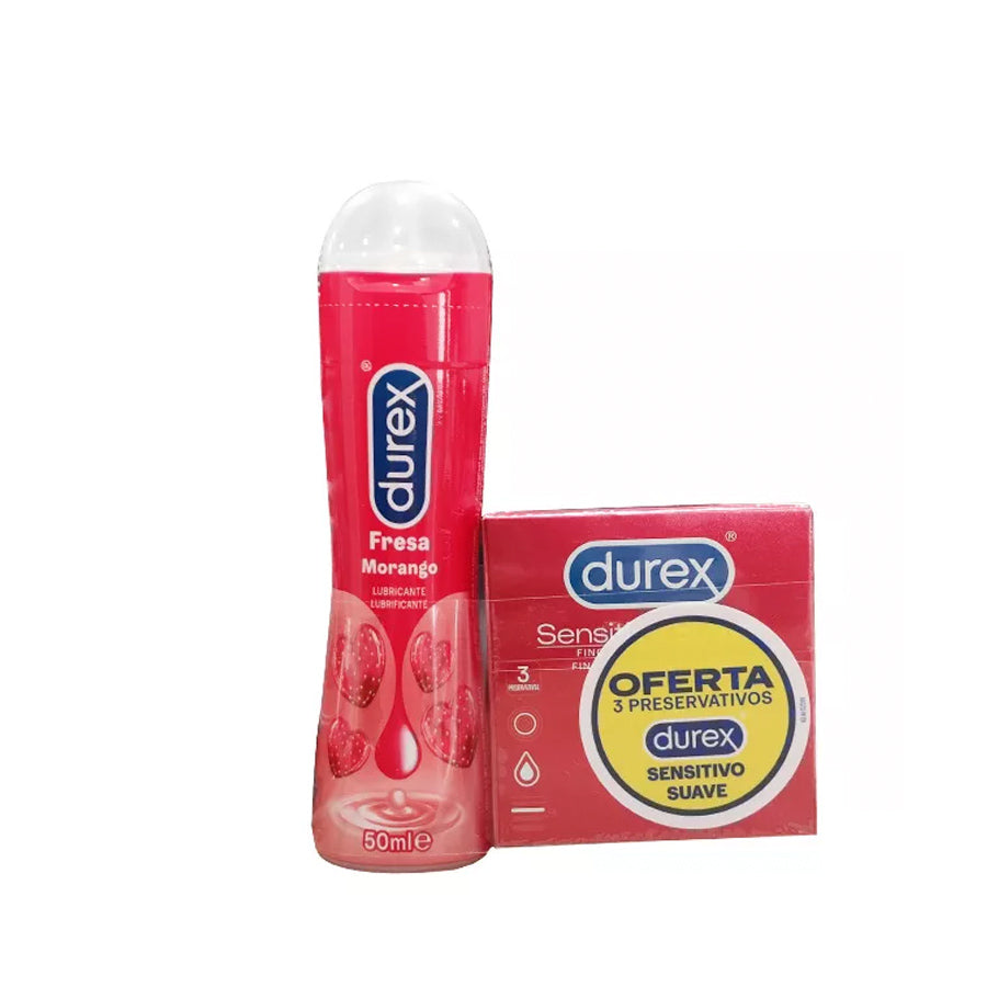 Durex Play Lubricating Gel 50ml + Condoms x3