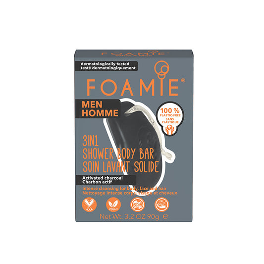 Foamie Man Cleansing Bar Activated Charcoal 90g