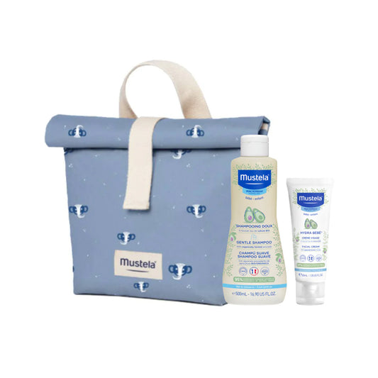 Mustela Shampoing 500 ml + Offre Lunch Box Bleue
