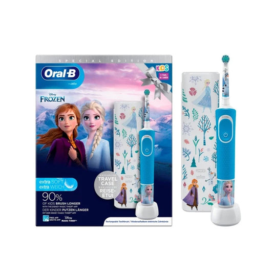 Étui pour brosse à dents électrique Oral-B Kids La Reine des Neiges +3A
