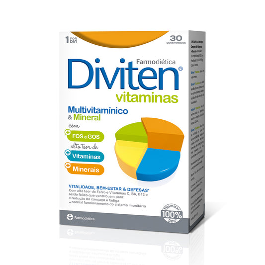 Comprimés de vitamines Diviten x30
