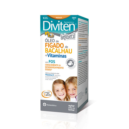 Diviten Infantil Aceite de Hígado de Bacalao + Vitaminas 300ml