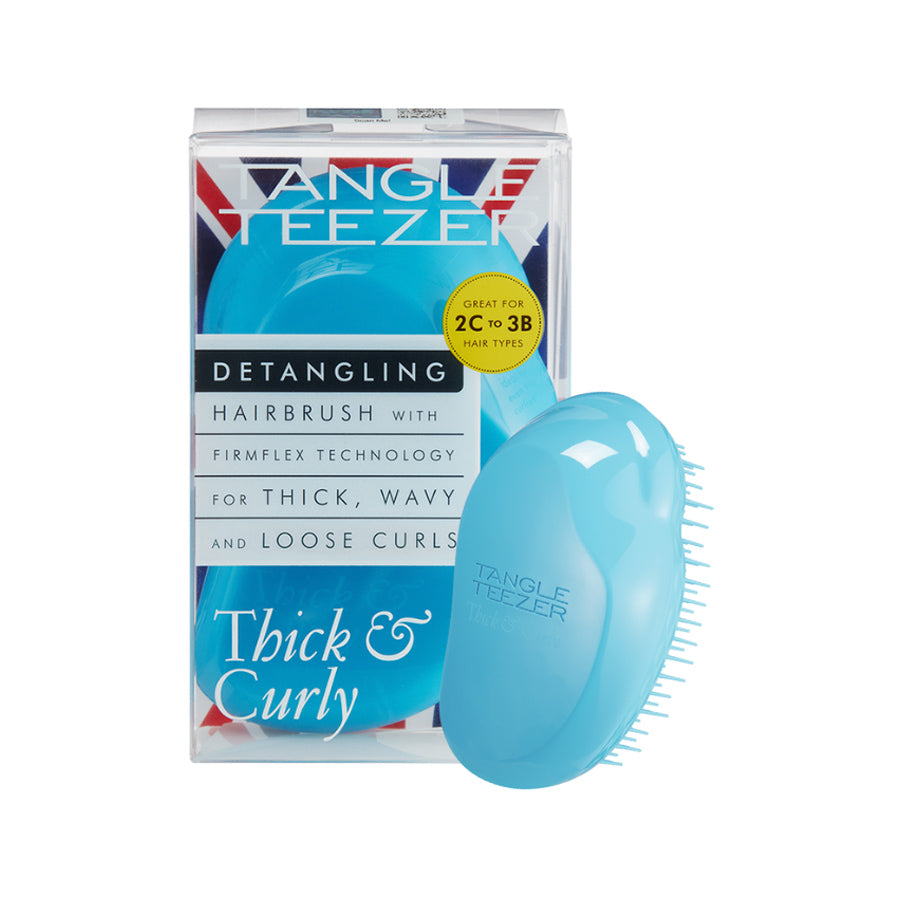 Tangle Teezer Brosse épaisse et bouclée Cheveux bouclés bleus