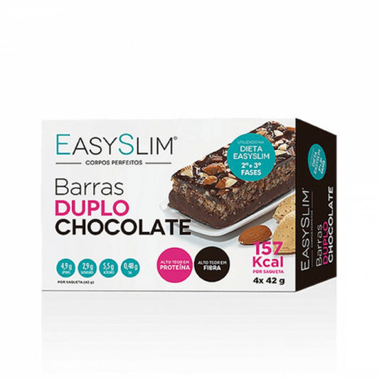 Easyslim Barras Duplo Chocolate x4