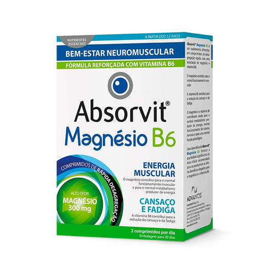 Absorvit Magnésio+B6 Comprimidos x60