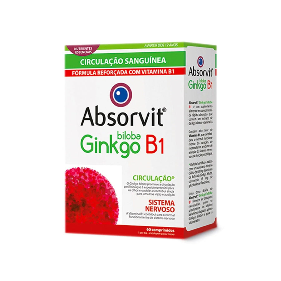 Absorvit Ginkgo Biloba + B1 Comprimidos x60