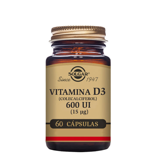 Solgar Vitamine D3 600Ui 15Mcg Gélules x60