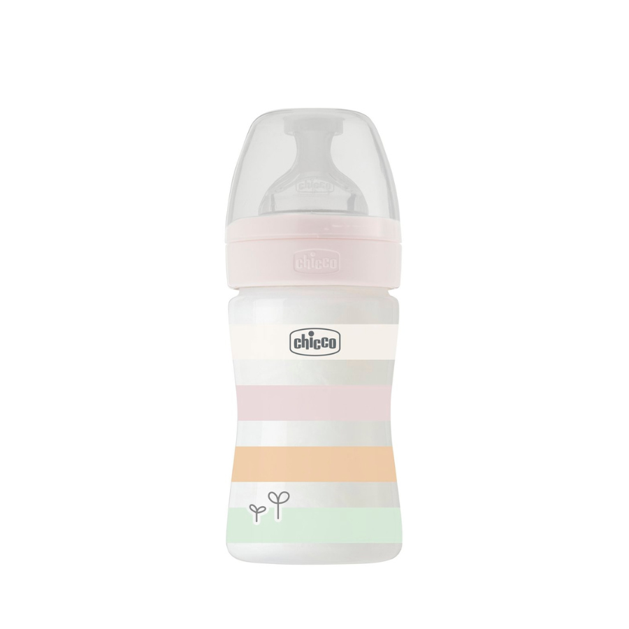 Chicco Bottle Well-Being White Girl 0m+ 150ml