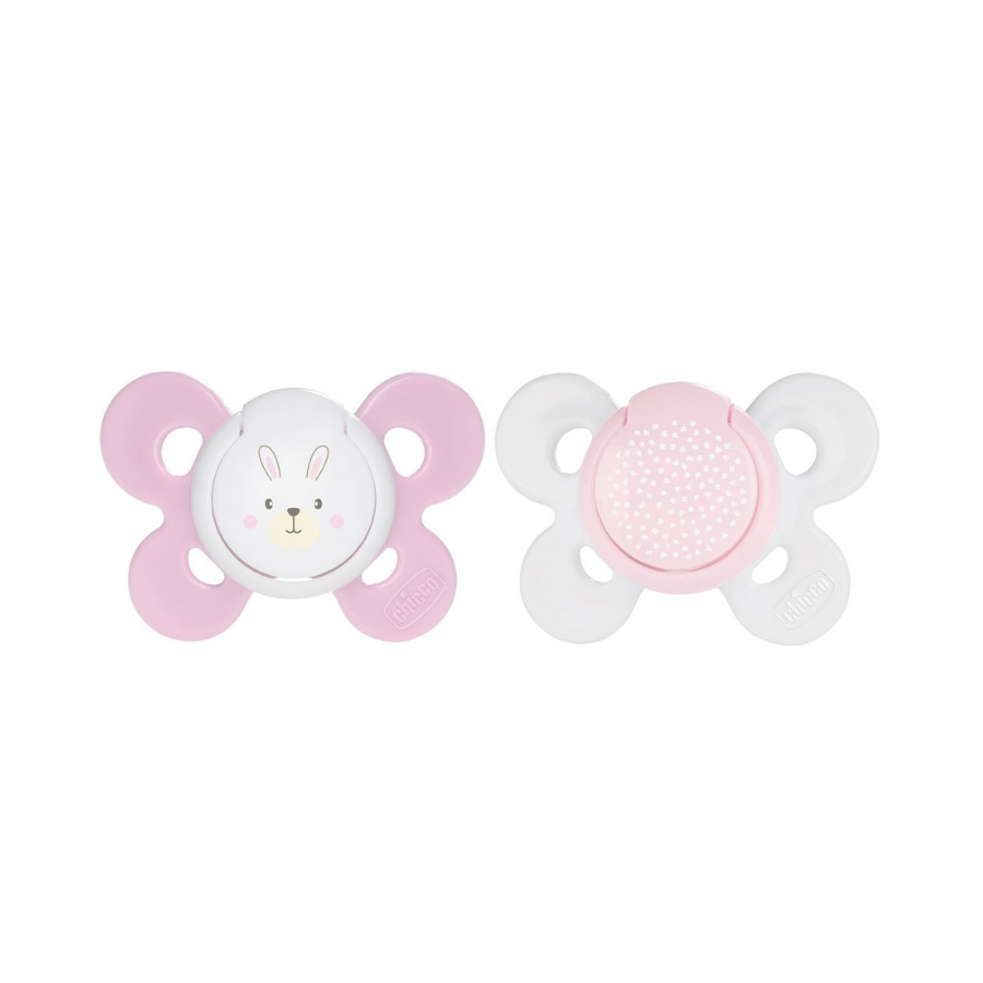 Sucettes en silicone Physio Comfort Girl 0-6m x2