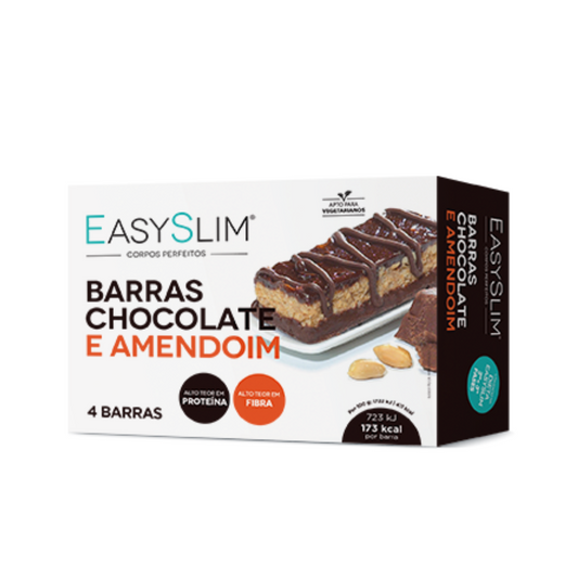 Easyslim Barras Chocolate e Amendoim x4
