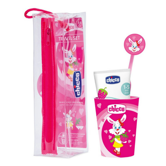 Chicco Pink Oral Care Set 3A+