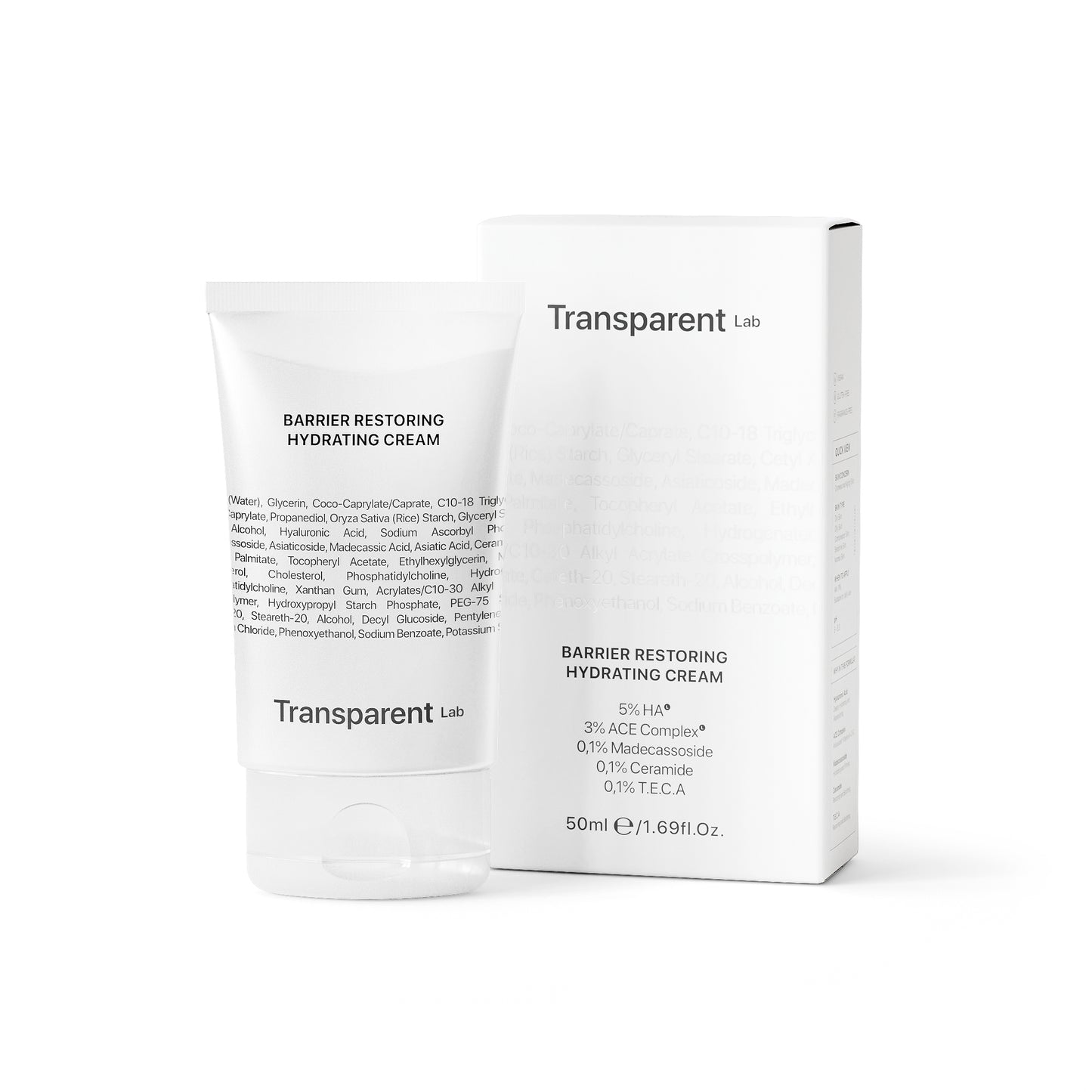Crème Hydratante Réparatrice Transparent Lab Barrier 50 ml